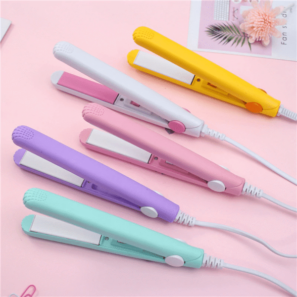 Mini plancha de pelo portátil con bolsa Bivolt