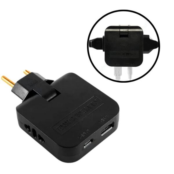 Adaptador de enchufe articulado Benjamin con entrada USB C