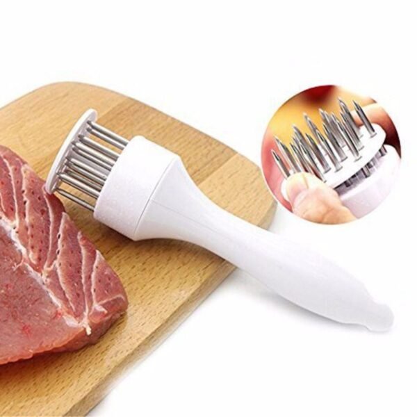 Batidor de carne ablandador de carne con punzón manual de acero inoxidable