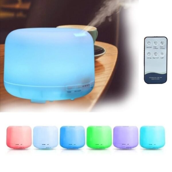 Humidificador y difusor ultrasónico de aire con 7 colores – 300 ml