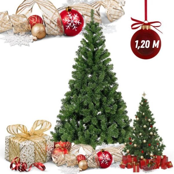 Árbol de Navidad de pino verde 1,20 m
