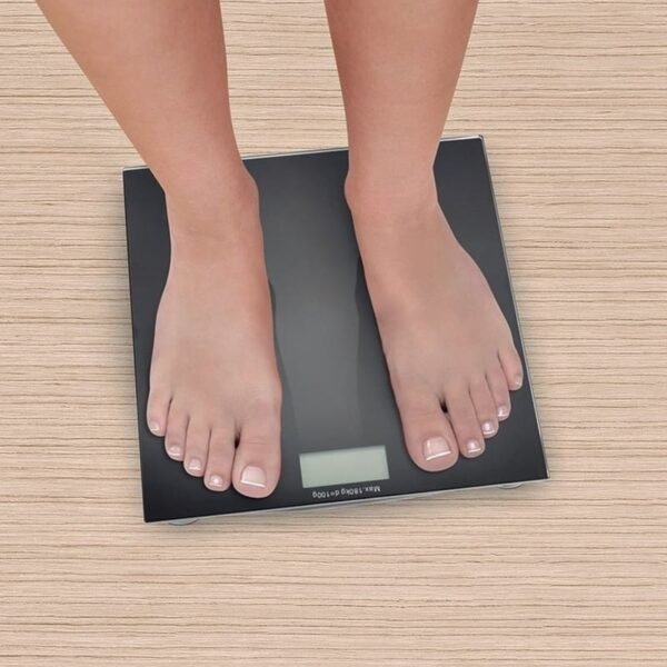 Báscula corporal digital para baño hasta 180 kg de vidrio templado
