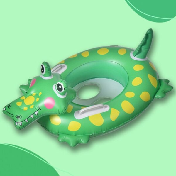 Flotador infantil con asiento de salvavidas de cocodrilo