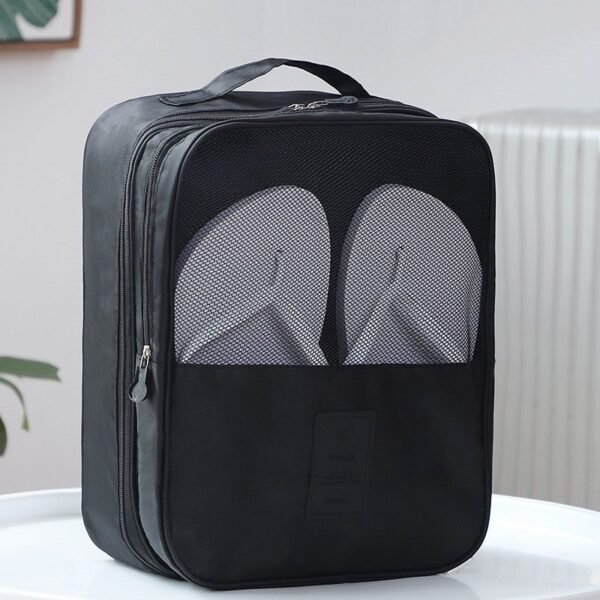 Bolsa de viaje de nailon multicapa con compartimento para zapatos y zapatillas