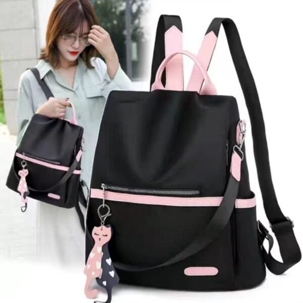 Mochila mediana antirrobo para mujer con correa cruzada