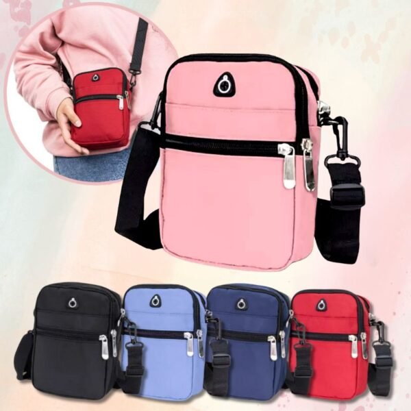 Bolso de hombro con 4 compartimentos