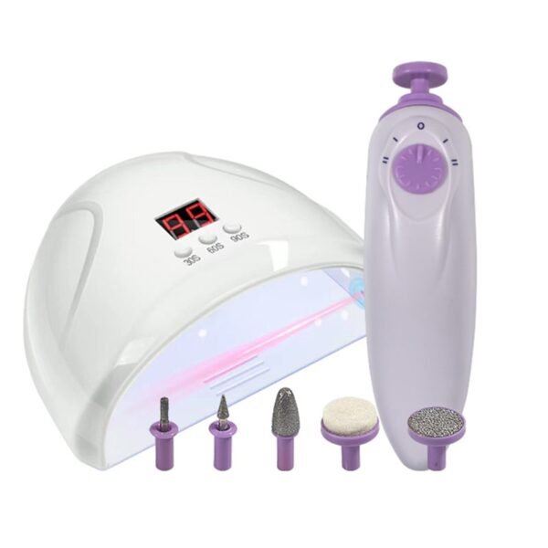 Secador de uñas UV LED + lijadora eléctrica