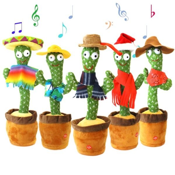 Cactus Bailador y Parlante – Juguete que repite, graba, destella y reproduce canciones