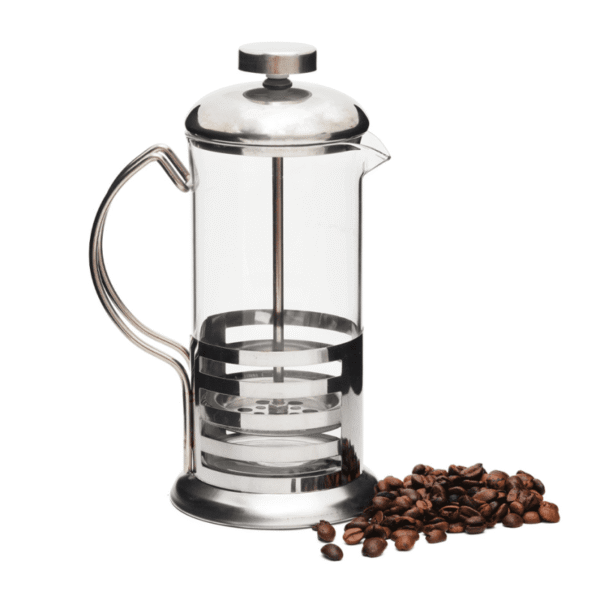 Cafetera de prensa francesa de acero inoxidable y vidrio de 350 ml