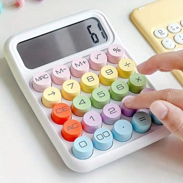 Botones redondos de calculadora de colores