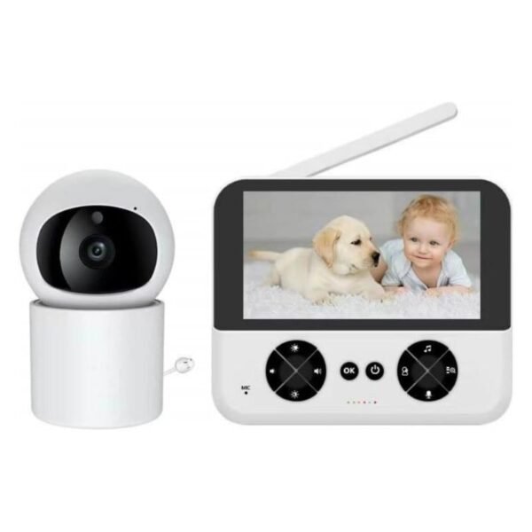 Cámara espía para monitor de bebé con audio y sensor de temperatura