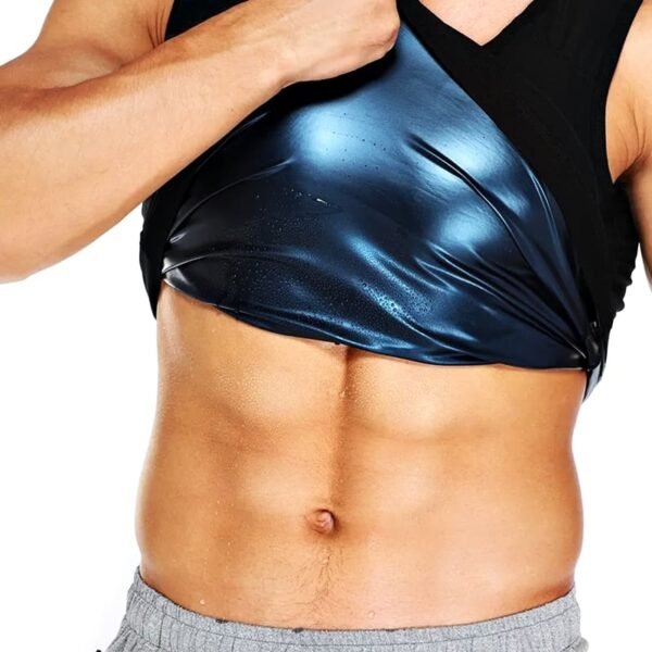Camiseta térmica con efecto sauna para hombre que quema grasas y calorías.
