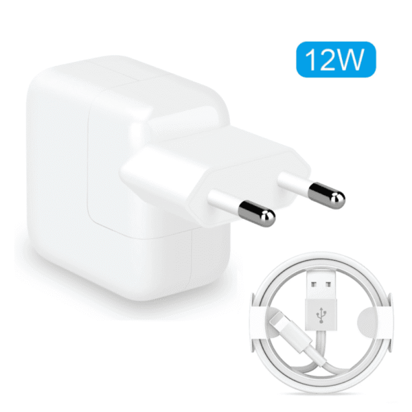Cargador de 12 W + cable USB para iPhone 5, 6, 7, 8, X, XR, Xs