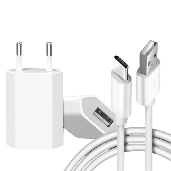 Cargador USB + Cable Tipo C 10W