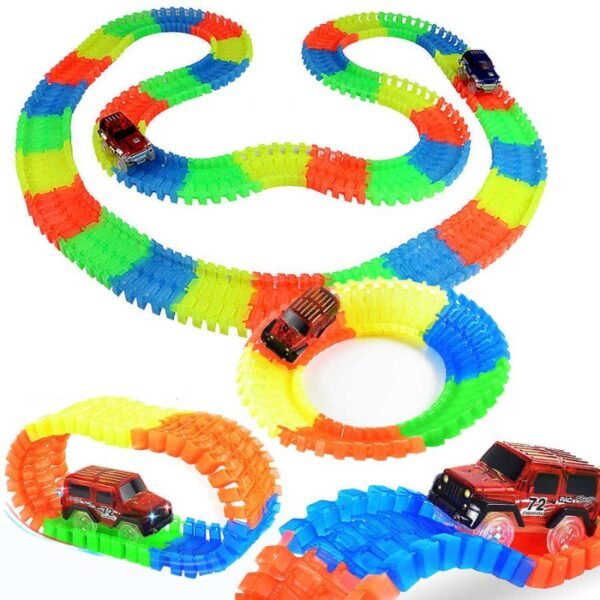 Carro de pista flexible Crazy Trail para ensamblaje