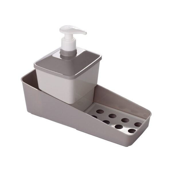 Juego de esponja dispensadora de detergente y soporte para jabón