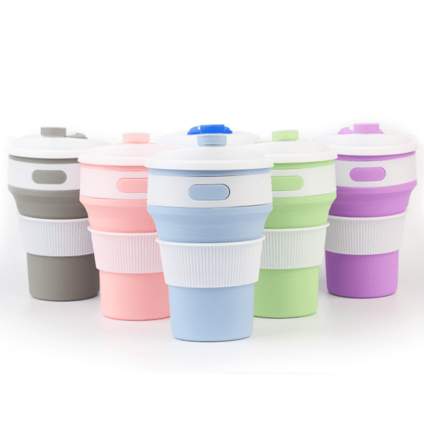 Vaso de silicona plegable – Ecológico y reutilizable