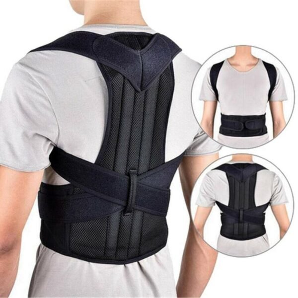 Cinturón corrector de postura para hombre con refuerzo lumbar