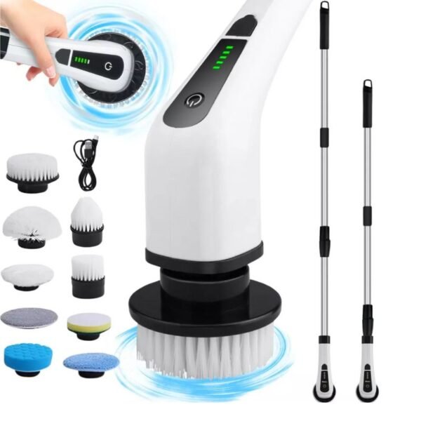 Cepillo de limpieza eléctrico 360º multiusos MOP 9 en 1 recargable