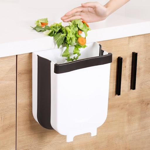 Cubo de basura colgante plegable multifuncional