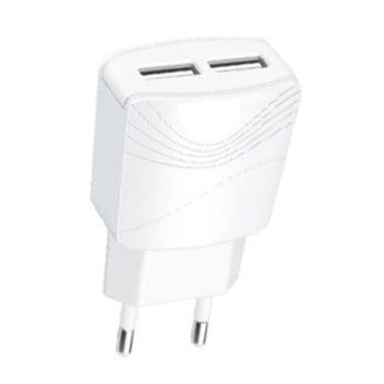 Cargador de celular Fuente 2 Entradas USB Carga rápida 3.1A