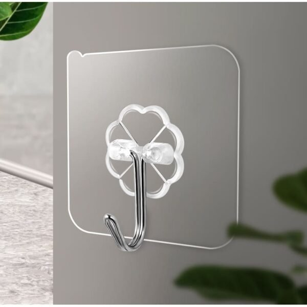 Gancho adhesivo de acero inoxidable para montaje en pared sin agujeros