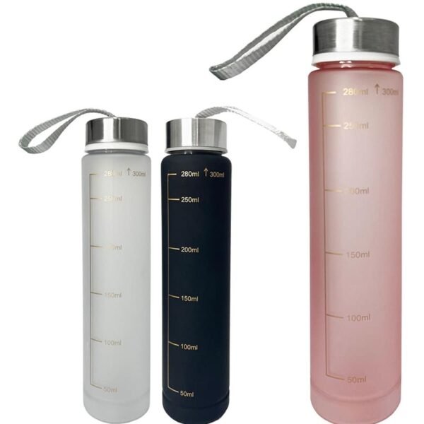Botella de agua colorida de 300 ml para apretar