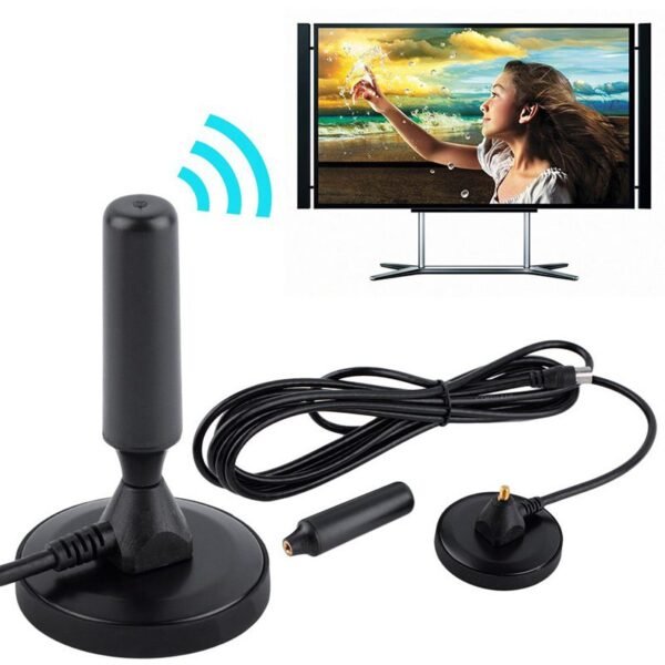 Kit de antena de TV digital HDTV impermeable para interiores y exteriores con cable de 3 m