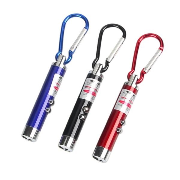 Kit de mini llavero con linterna y luz láser (12 piezas)