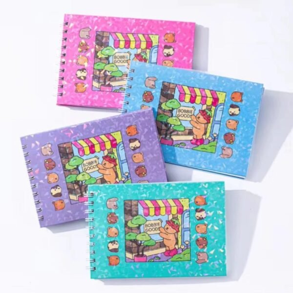 Cuaderno espiral para colorear de Bobbie Goods con dibujos