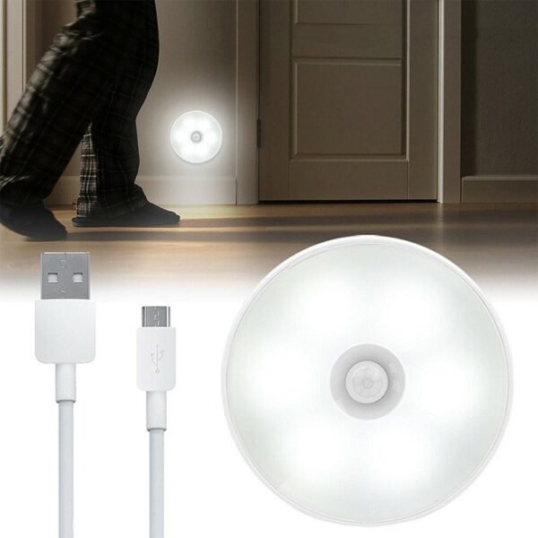 Luz LED recargable para armario con sensor de movimiento