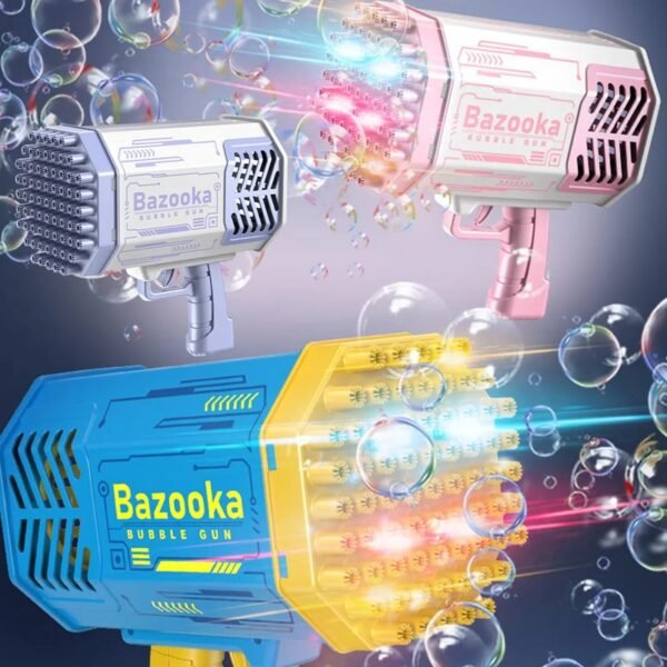 Pistola de burbujas de 69 agujeros – Bazooka de colores surtidos