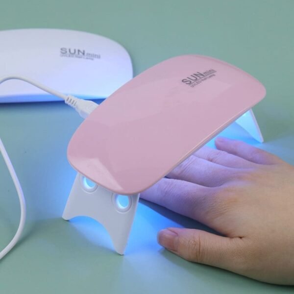 Mini secador de esmalte de uñas con cabina LED, portátil, rápido, LED UV