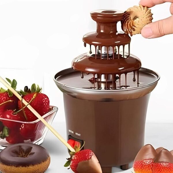 Mini fuente de chocolate eléctrica en cascada para fondue