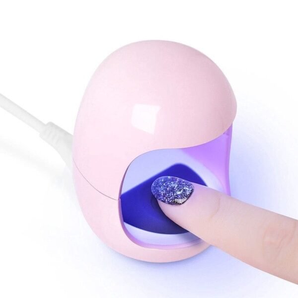 Mini secador de uñas con cabina de secado rápido, luz LED UV de 30 segundos