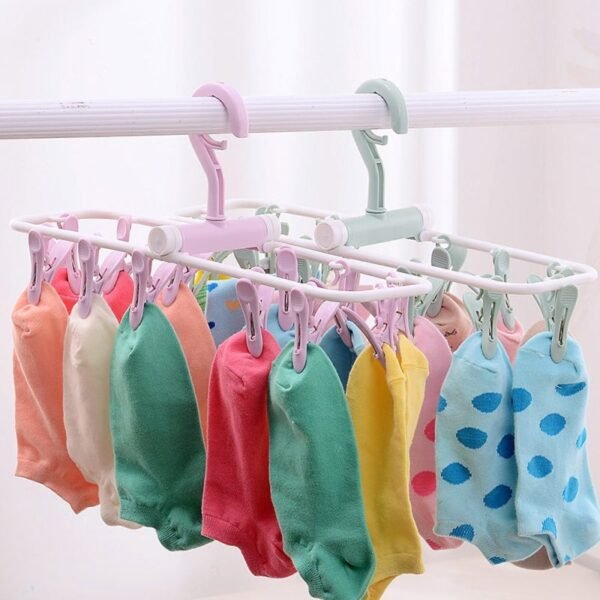 Mini tendedero plegable con 12 pinzas