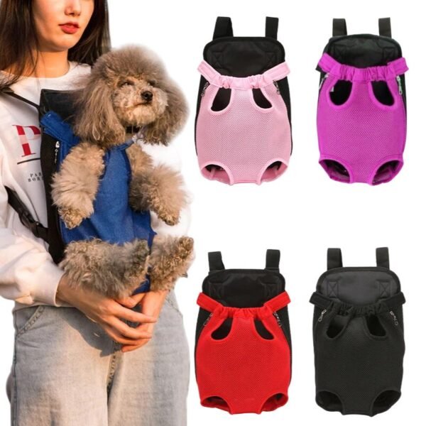 Mochila tipo canguro para el transporte de mascotas