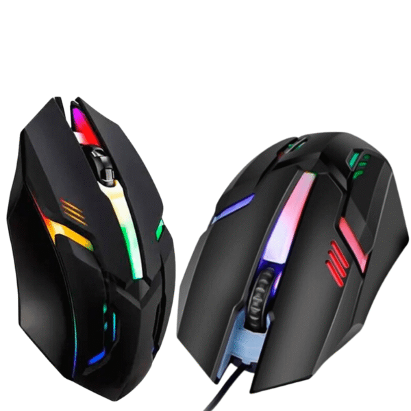 Ratón USB para gamers LED RGB de 1200 ppp - MS-62