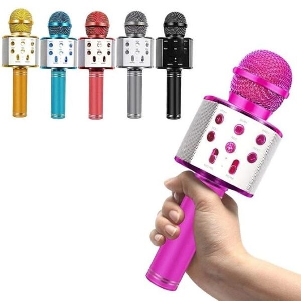 Micrófono Musical Karaoke Infantil Inalámbrico con Bluetooth y Altavoz