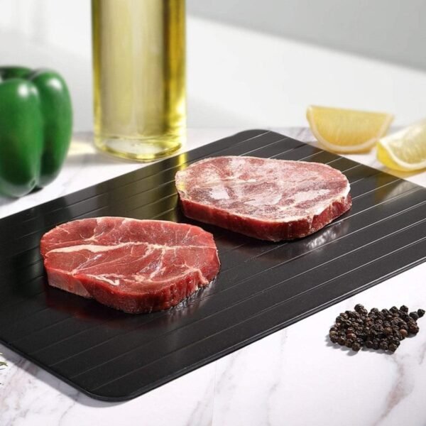 Tablero mágico para descongelar rápidamente carnes y alimentos
