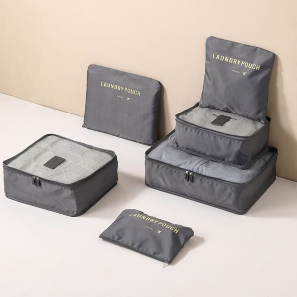 Organizador de maletas de viaje, kit de neceser de 6 piezas