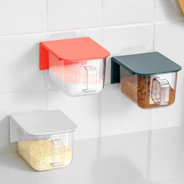 Cajón para condimentos de pared con adhesivo