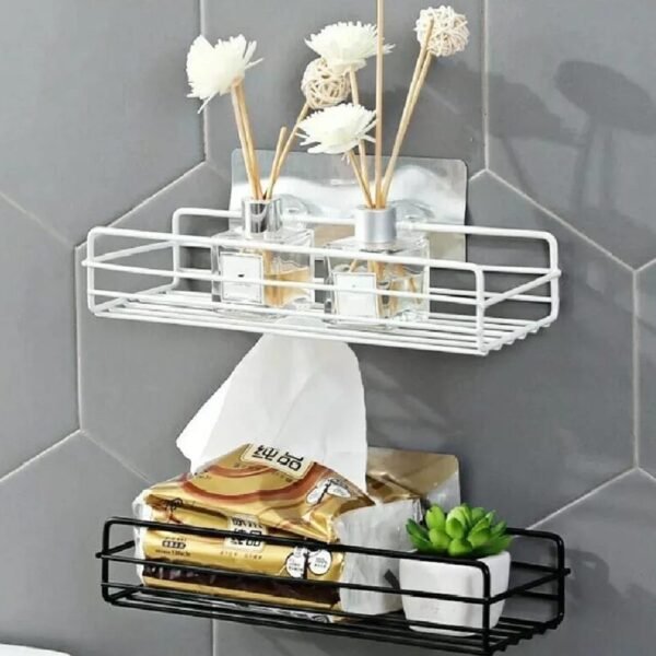 Estante de baño y cocina sin agujeros