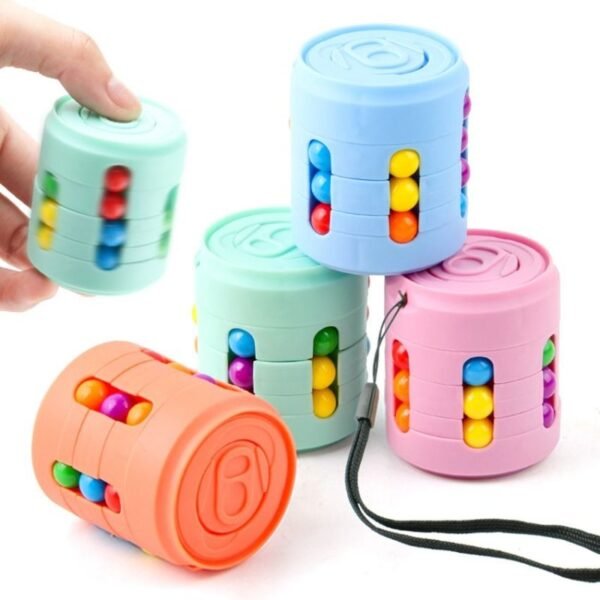 Juguete antiestrés giratorio con forma de cubo infinito