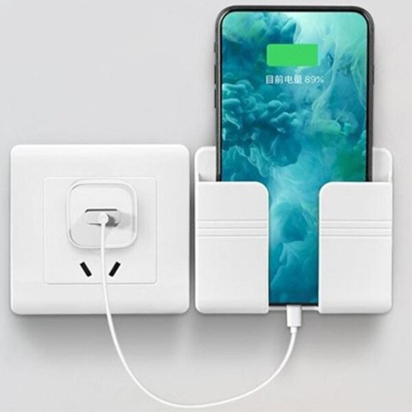 Soporte de pared multiusos para teléfono móvil y control remoto