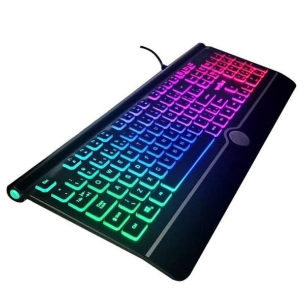Teclado para juegos HAIZ HZ-580 con teclas bajas y silenciosas – USB – Negro – ABNT2