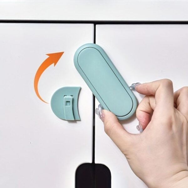 Cerradura de seguridad para puertas y cajones sin agujeros