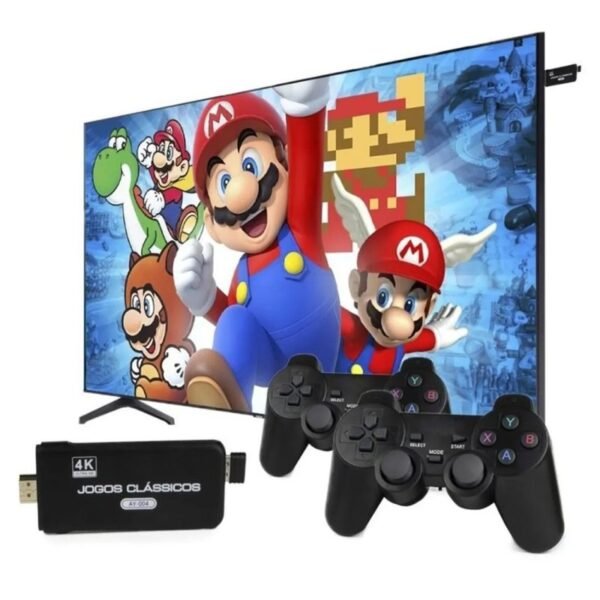 Joystick 4K con 2 mandos inalámbricos y 3000 juegos retro